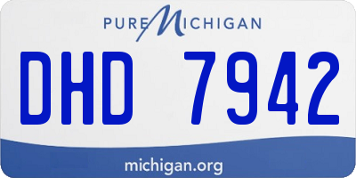 MI license plate DHD7942