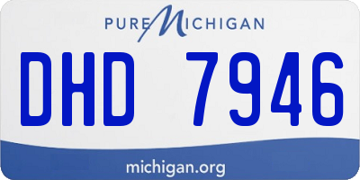 MI license plate DHD7946