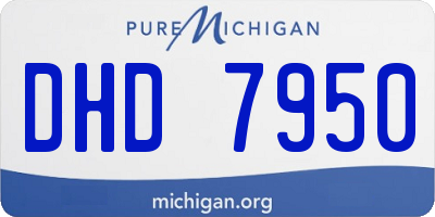 MI license plate DHD7950