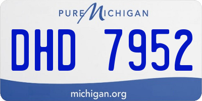 MI license plate DHD7952