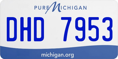 MI license plate DHD7953