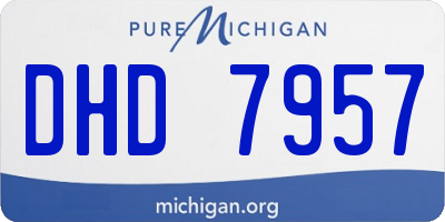 MI license plate DHD7957