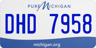 MI license plate DHD7958