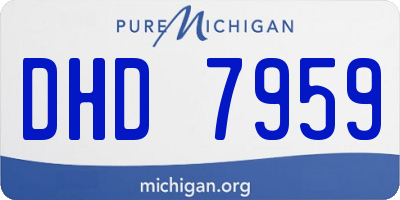 MI license plate DHD7959