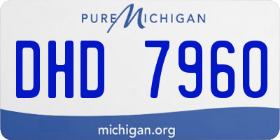 MI license plate DHD7960