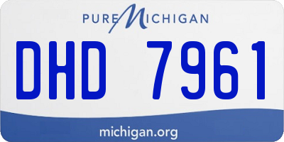 MI license plate DHD7961