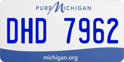 MI license plate DHD7962