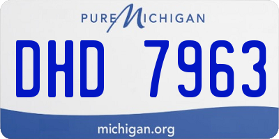 MI license plate DHD7963
