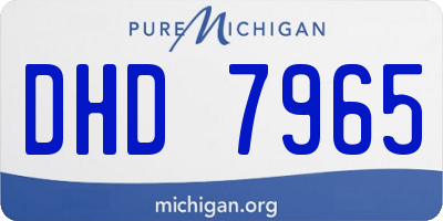 MI license plate DHD7965