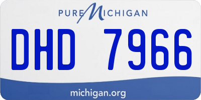 MI license plate DHD7966