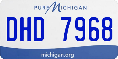 MI license plate DHD7968