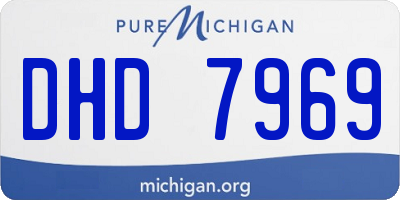 MI license plate DHD7969