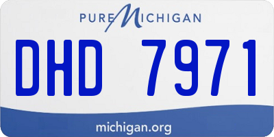 MI license plate DHD7971