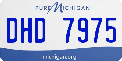 MI license plate DHD7975