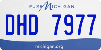 MI license plate DHD7977