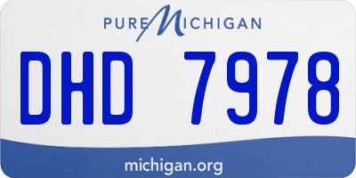 MI license plate DHD7978