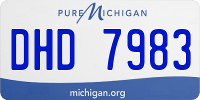 MI license plate DHD7983