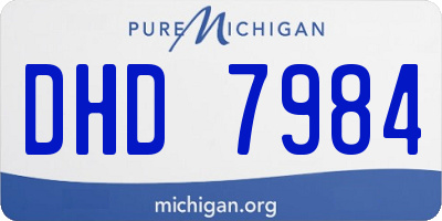 MI license plate DHD7984