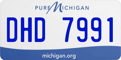 MI license plate DHD7991