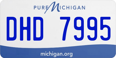 MI license plate DHD7995