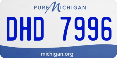 MI license plate DHD7996