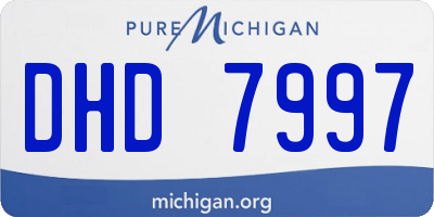 MI license plate DHD7997