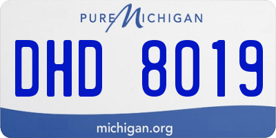 MI license plate DHD8019