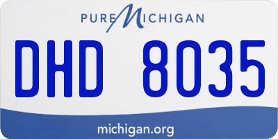 MI license plate DHD8035