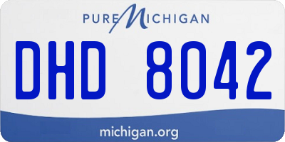 MI license plate DHD8042
