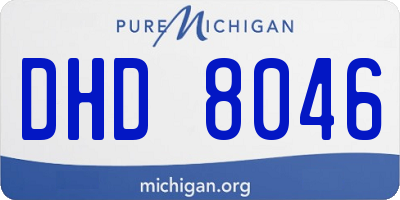 MI license plate DHD8046