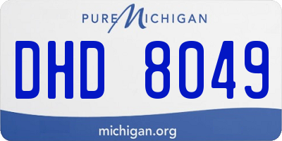 MI license plate DHD8049