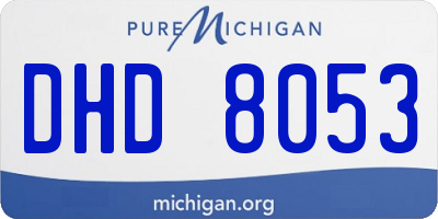 MI license plate DHD8053