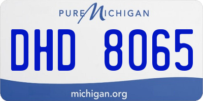 MI license plate DHD8065