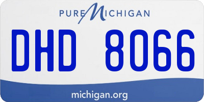MI license plate DHD8066
