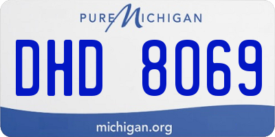 MI license plate DHD8069