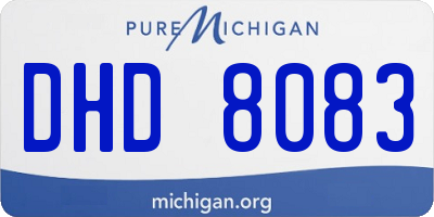 MI license plate DHD8083