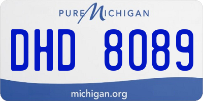 MI license plate DHD8089