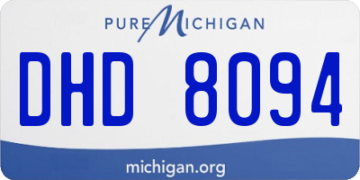 MI license plate DHD8094