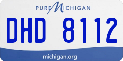 MI license plate DHD8112