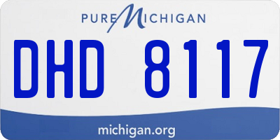 MI license plate DHD8117