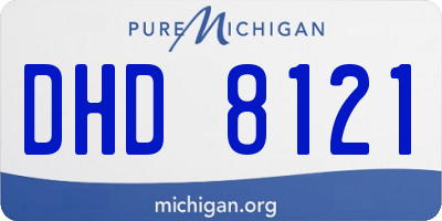 MI license plate DHD8121