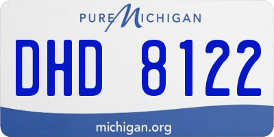 MI license plate DHD8122