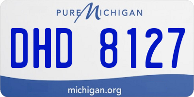 MI license plate DHD8127