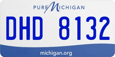MI license plate DHD8132