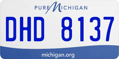 MI license plate DHD8137