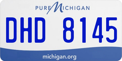 MI license plate DHD8145