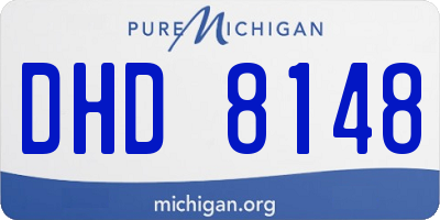 MI license plate DHD8148