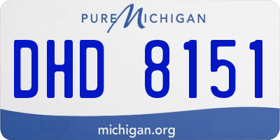 MI license plate DHD8151