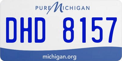 MI license plate DHD8157