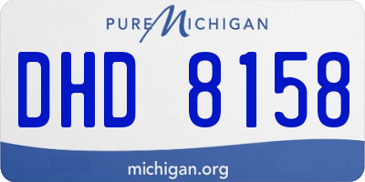 MI license plate DHD8158